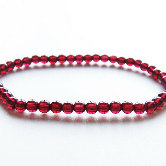 ガーネット ブレスレット 4mm [T483-7870]