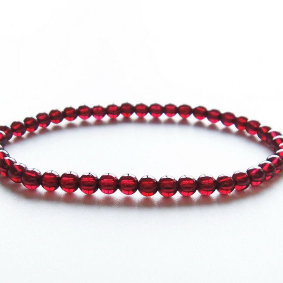 ガーネット ブレスレット 4mm [T483-7872]