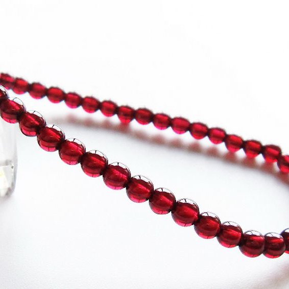 キャンディピンクガーネット ブレスレット 4mm [T483-7874]