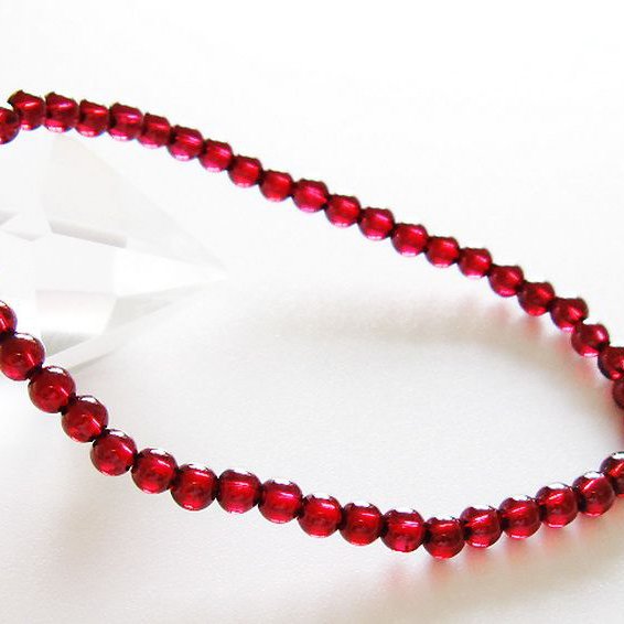 キャンディピンクガーネット ブレスレット 4mm [t483-7934]