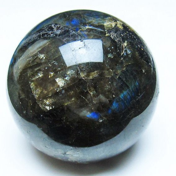 ラブラドライト 丸玉 66mm [t484-2485]