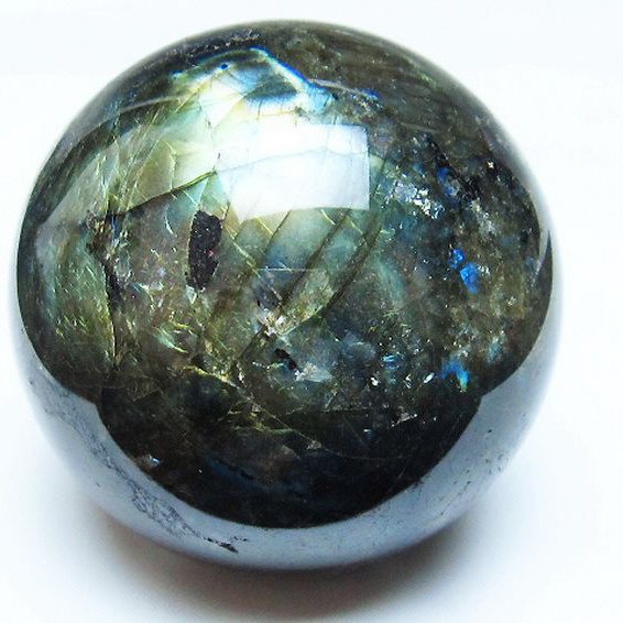 ラブラドライト 丸玉 68mm [T484-2621]
