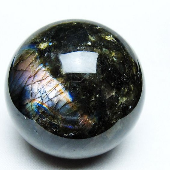 ラブラドライト 丸玉 65mm [t484-2631]