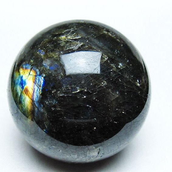 ラブラドライト 丸玉 68mm [T484-2661]