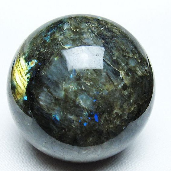 ラブラドライト 丸玉 71mm [T484-2665]