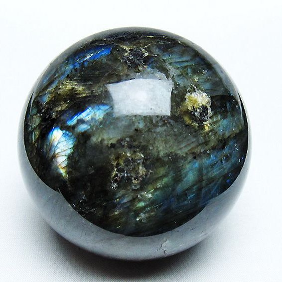 ラブラドライト 丸玉 73mm [T484-2666]