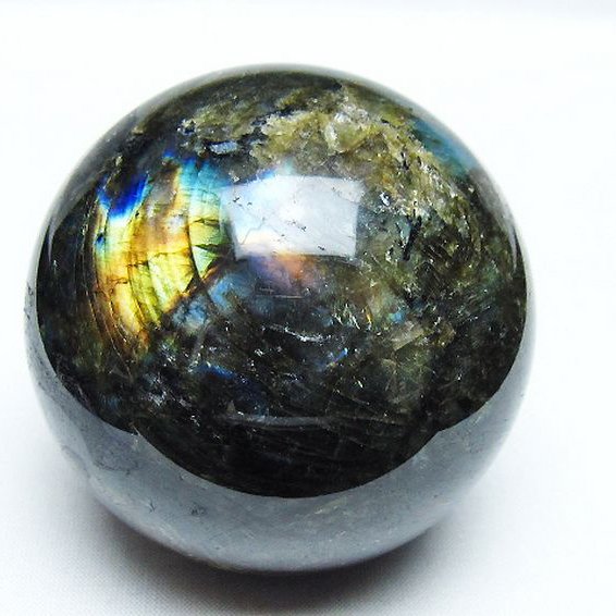 ラブラドライト 丸玉 73mm [T484-2707]