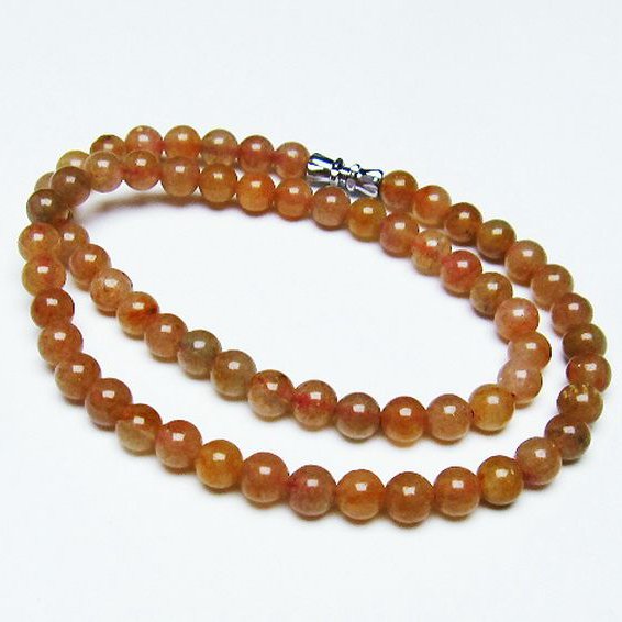 ストロベリークォーツ ネックレス  6mm [T489-1503]