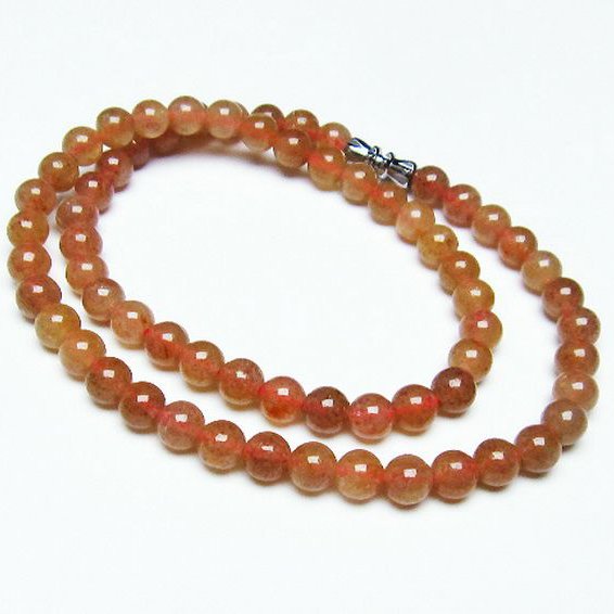 ストロベリークォーツ ネックレス  6mm [T489-1505]