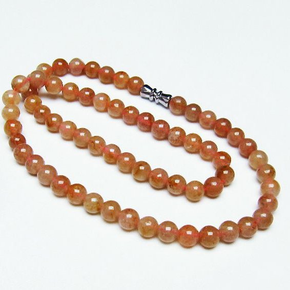 ストロベリークォーツ ネックレス 6mm [T489-1513]