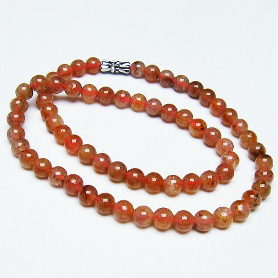 ストロベリークォーツ ネックレス 6mm [T489-1584]