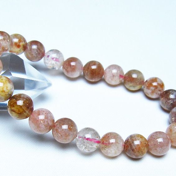 アフリカンストロベリークォーツ ブレスレット 9mm [t489-1610]