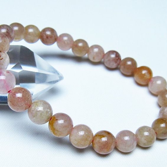 アフリカンストロベリークォーツ ブレスレット 8mm [t489-1628]