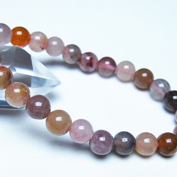 アフリカンストロベリークォーツ ブレスレット 8mm [t489-1636]