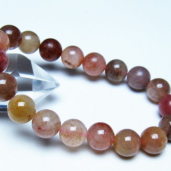 アフリカンストロベリークォーツ ブレスレット 10mm [t489-1643]