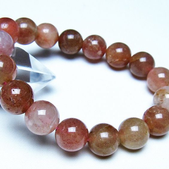 アフリカンストロベリークォーツ ブレスレット 12mm [t489-1655]