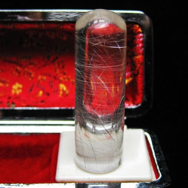 豪華ルチル 印材　※別途料金で篆刻可能 11mm [T49-272]