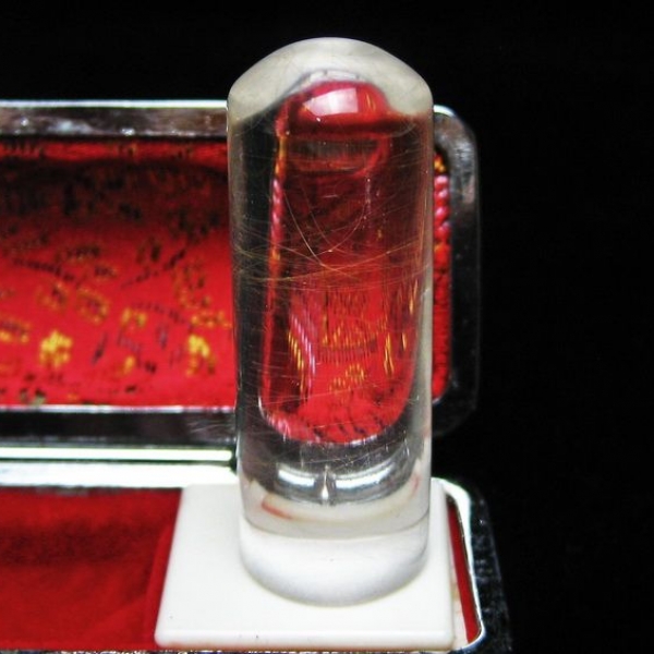 豪華ルチル 印材　※別途料金で篆刻可能 15mm [T49-286]