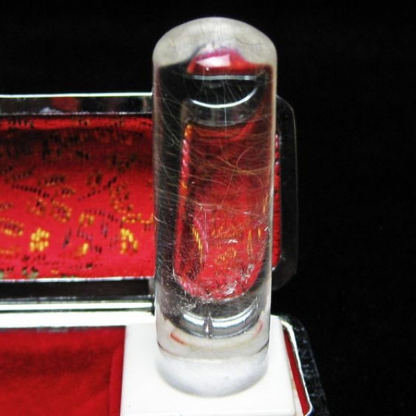 豪華ルチル 印材　※別途料金で篆刻可能 15mm [T49-298]