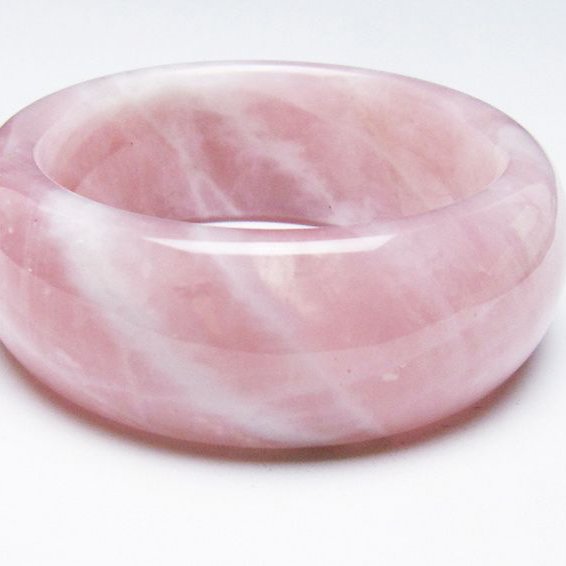 ローズクォーツ バングル  57mm [T492-3554]