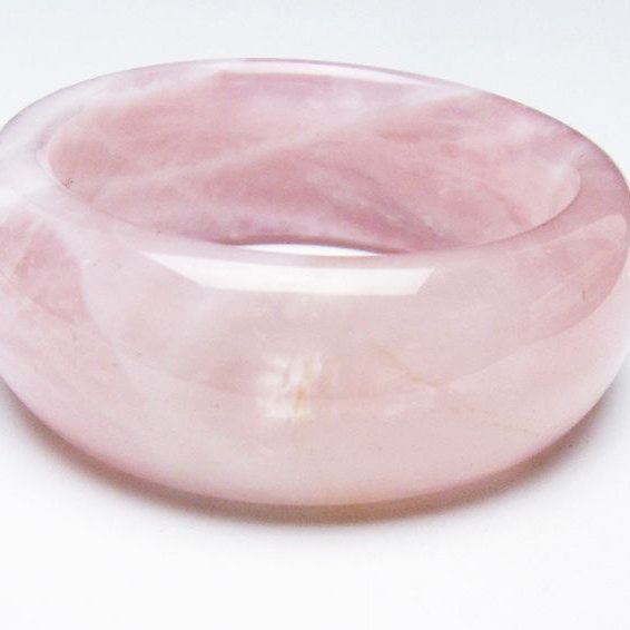 ローズクォーツ バングル  54mm [T492-3562]