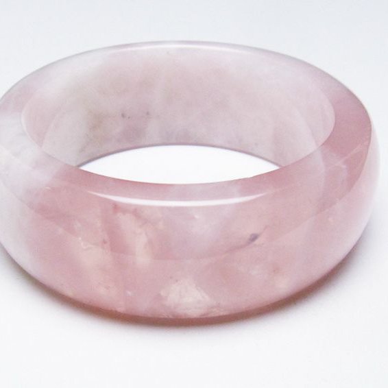 ローズクォーツ バングル 54mm [T492-3566]