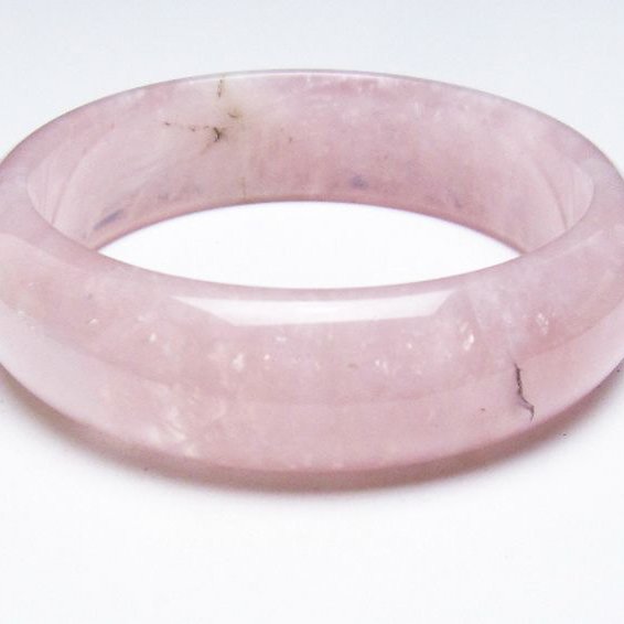 ローズクォーツ バングル  58mm [T492-3601]