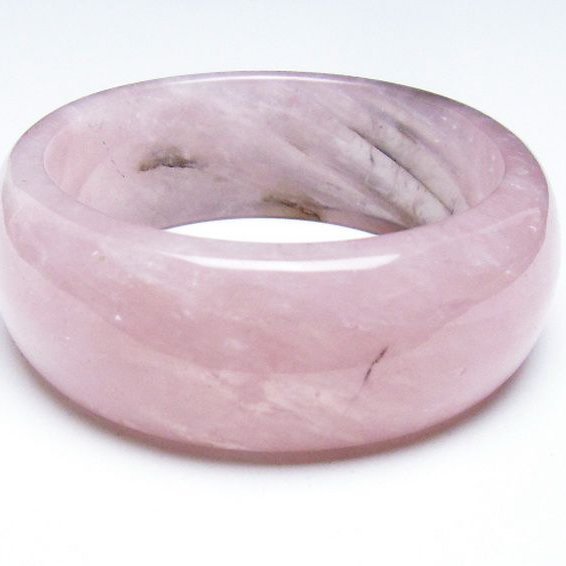 ローズクォーツ バングル  59mm [T492-3610]
