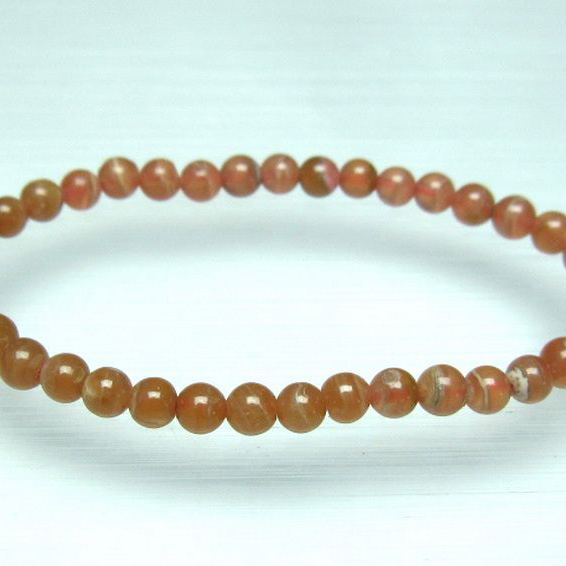 インカローズ ロードクロサイト ブレスレット 5mm [T494-1486]