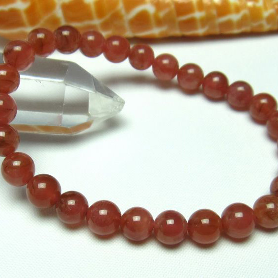 インカローズ ロードクロサイト ブレスレット 7mm [T494-2103]