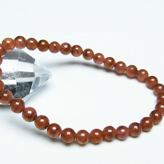 インカローズ ロードクロサイト ブレスレット 6mm [T494-2847]