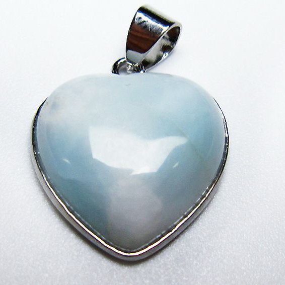 ラリマーハート ペンダント [T495-3979]