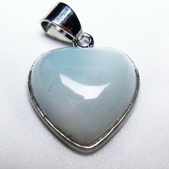 ラリマーハート ペンダント [T495-4025]