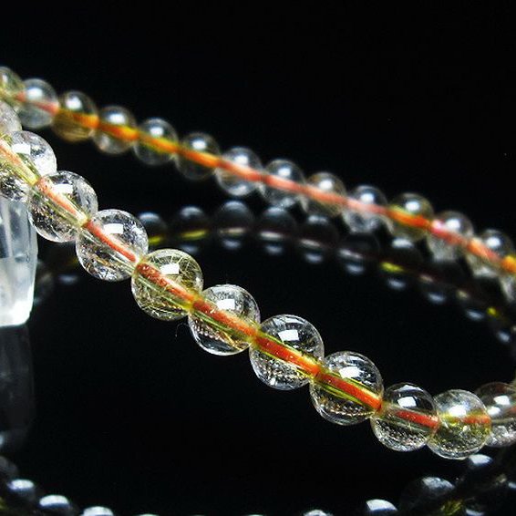 金針ルチル水晶 ブレスレット 6mm [t5-21571]