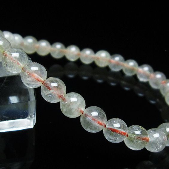 金針ルチル水晶 ブレスレット 6mm [T5-21832]