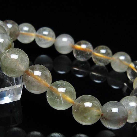 金針ルチル水晶 ブレスレット 11mm [t5-21915]