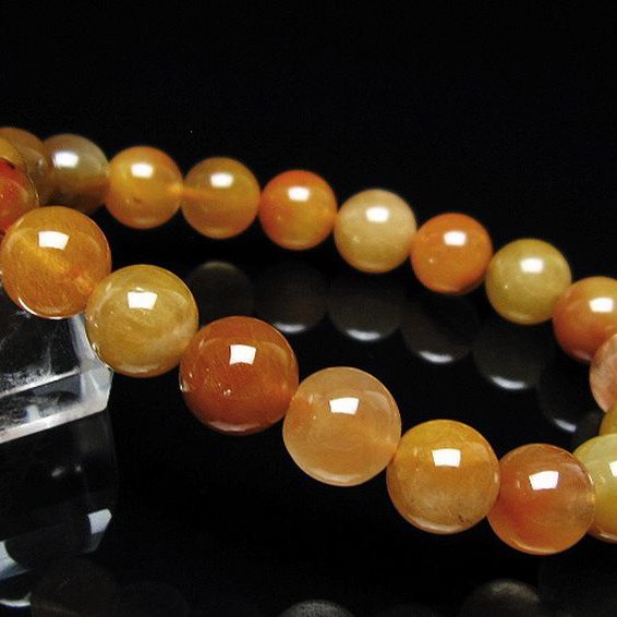 金針ルチル水晶 ブレスレット 10mm [t5-22138]