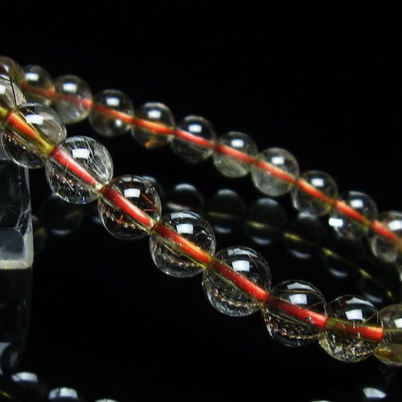 金針ルチル水晶 ブレスレット 8mm [t50-8603]