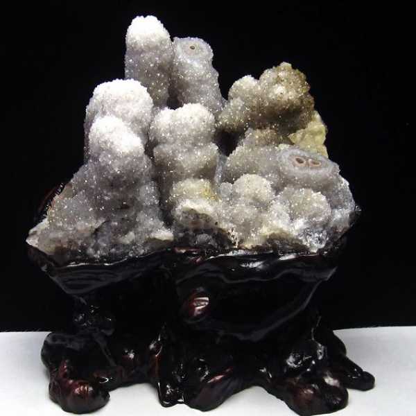 3.9Kg フラワーアメジストクラスター カルサイト共生[T504-6596]