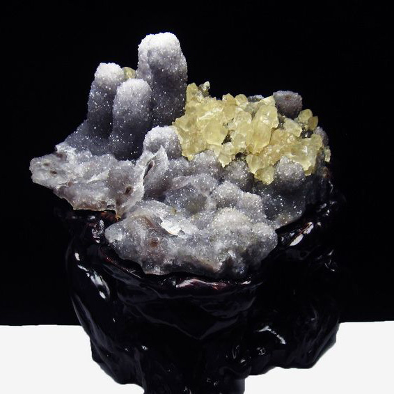 6.8Kg フラワーアメジストクラスター カルサイト共生[T504-6630]