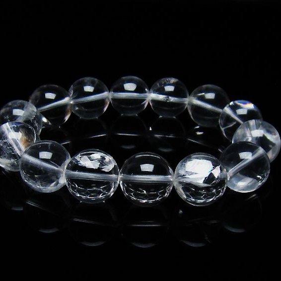 アイリスクォーツ 虹入り  レインボー水晶  ブレスレット  17mm [T506-2431]