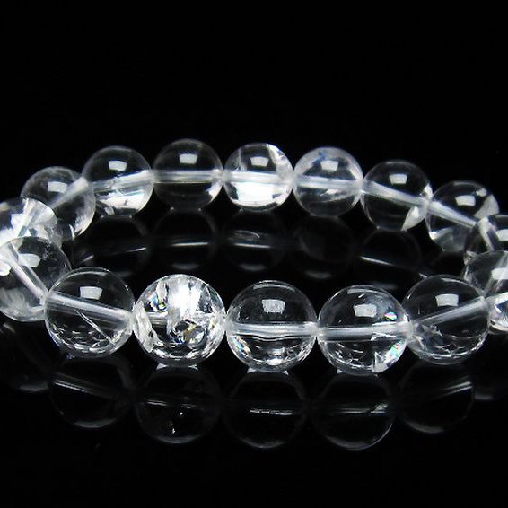 アイリスクォーツ 虹入り  レインボー水晶  ブレスレット  13mm [T506-2439]