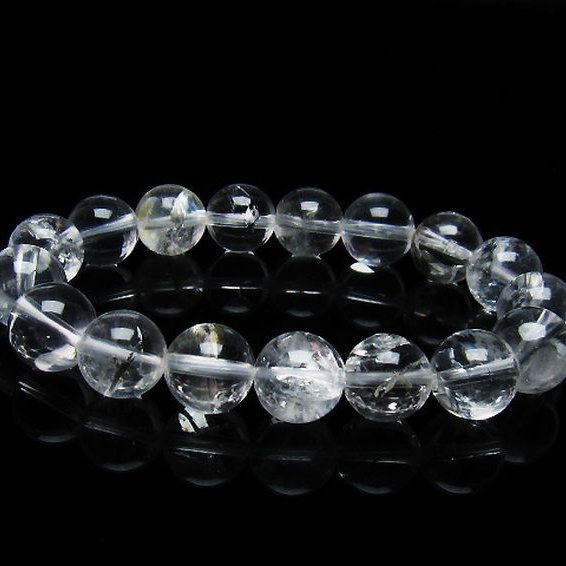 アイリスクォーツ 虹入り  レインボー水晶  ブレスレット  12mm [T506-2449]