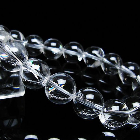 アイリスクォーツ 虹入り レインボー水晶 ブレスレット 12mm [T506-2705]