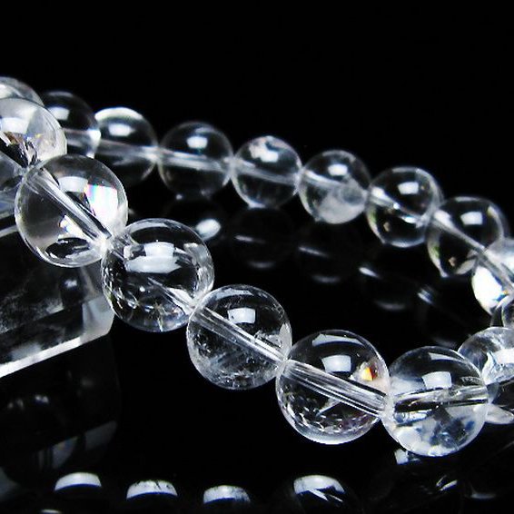 アイリスクォーツ 虹入り レインボー水晶 ブレスレット 11mm [T506-2711]