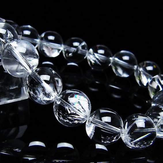 アイリスクォーツ 虹入り レインボー水晶 ブレスレット 12mm [T506-2746]