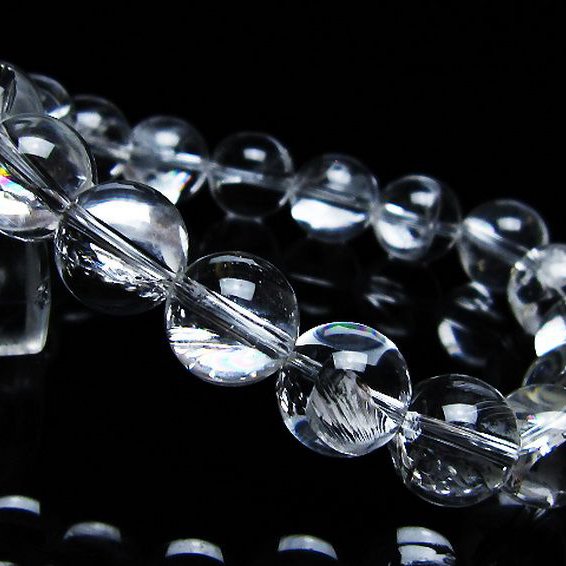 アイリスクォーツ 虹入り レインボー水晶 ブレスレット 12mm [T506-2748]