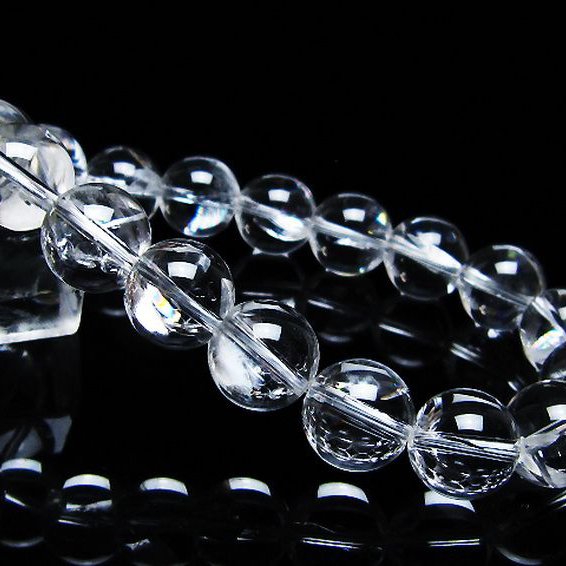 アイリスクォーツ 虹入り レインボー水晶 ブレスレット 12mm [T506-2750]