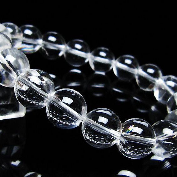 アイリスクォーツ 虹入り レインボー水晶 ブレスレット 11mm [T506-2812]