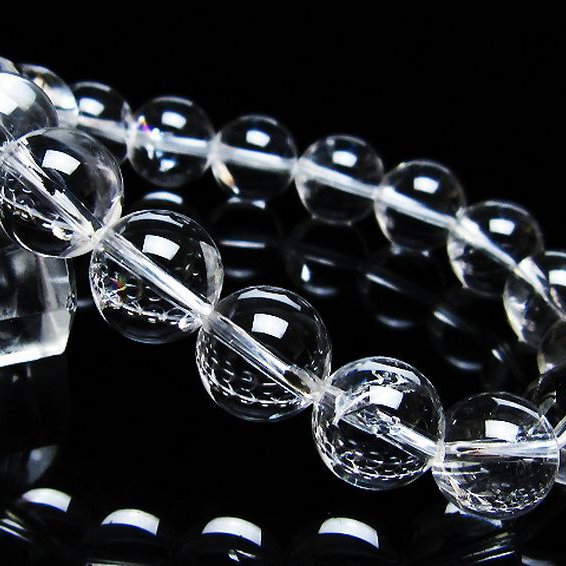 アイリスクォーツ 虹入り レインボー水晶 ブレスレット 12mm [T506-2817]